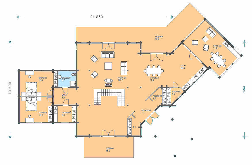 План 1 этажа